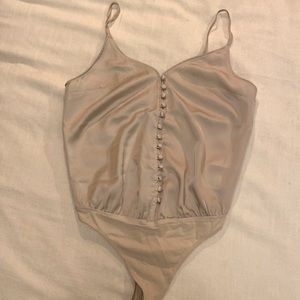 Abercrombie & Fitch Satin Cami Bodysuit